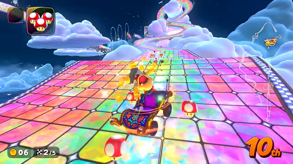 Die beste Rainbow Road ist auch die, die am meisten Abwechslung bietet.