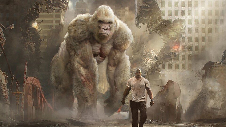Rampage - Action-Trailer mit Dwayne Johnson und einem mächtigen Gorilla