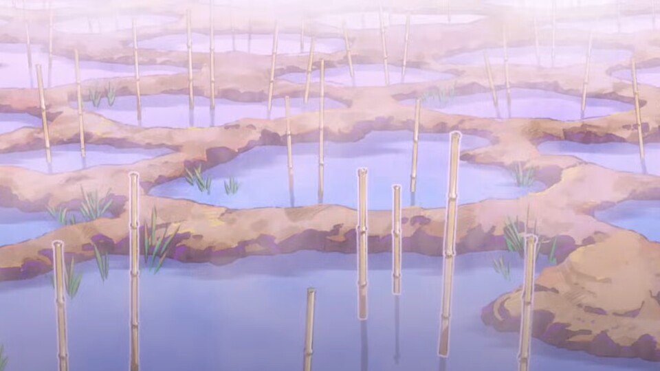 Das sind die ominösen Jusenkyo-Quellen, durch die sich einige Charaktere von Ranma 12 bei Kontakt mit kaltem Wasser verwandeln. Die einzige Lösung dagegen: Kontakt mit heißem Wasser!