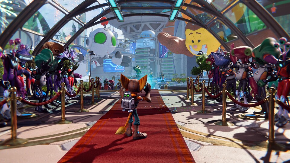 Eigentlich werden Ratchet und Clank schon für ihren Sieg über Dr. Nefarious gefeiert, aufgrund eines Risses im Raum-Zeit-Kontinuum erweist sich dies jedoch als verfrüht.