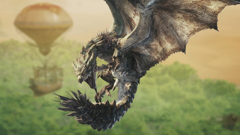 Rathian dürfen wir auch diesmal wieder die Eier aus dem Nest klauen – wenn wir uns trauen.