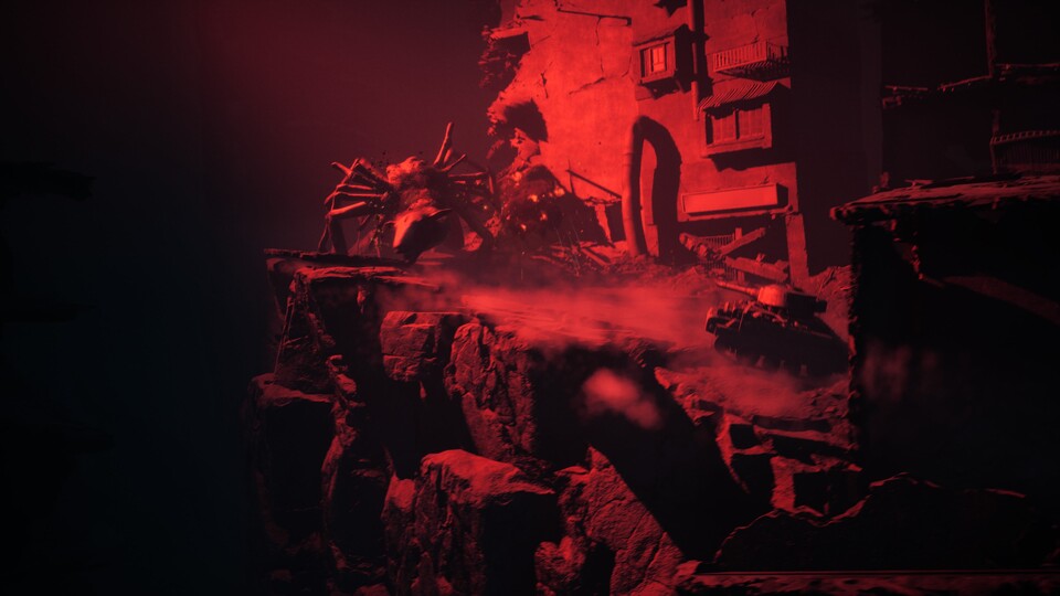 In Reanimal seid ihr auf streng linearen Pfaden auch mal mit dem Panzer oder im Holzboot unterwegs.