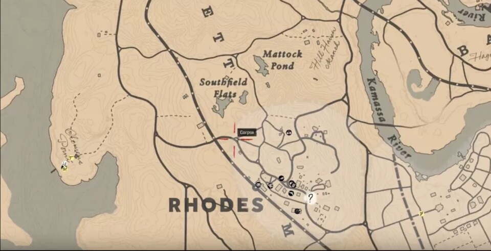 Die &quot;Straße der Flammen&quot; in Red Dead Redemption 2.