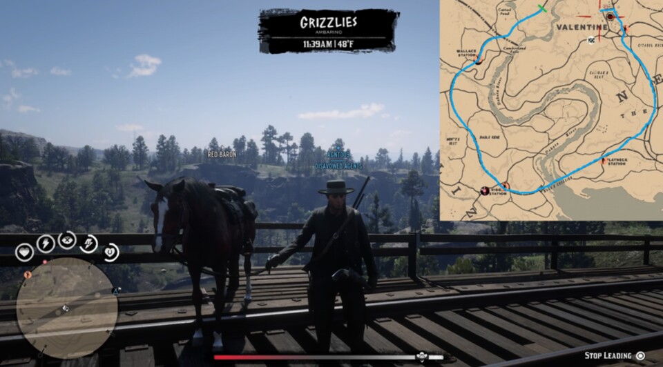 Red Dead Online - die Route die Captain Jalapeno mit seim Pferd gegangen ist.