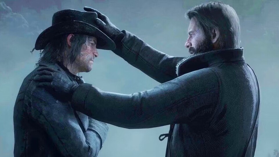 So harmonisch wie hier sind die Zusammentreffen von John Marston (links) und Arthur Morgan in Red Dead Redemption 2 nicht immer.