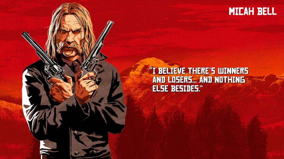 Red Dead Redemption 2: Das Motto des verhassten Micah Bell lässt Böses ahnen.
