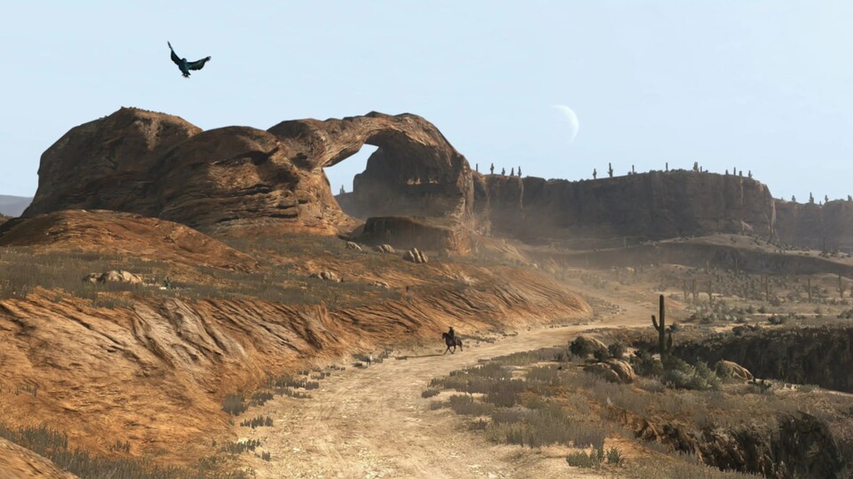 Die landschaftliche Schönheit der Western-Welt kommt auch in der Switch-Version des Open-World-Hits gut rüber.