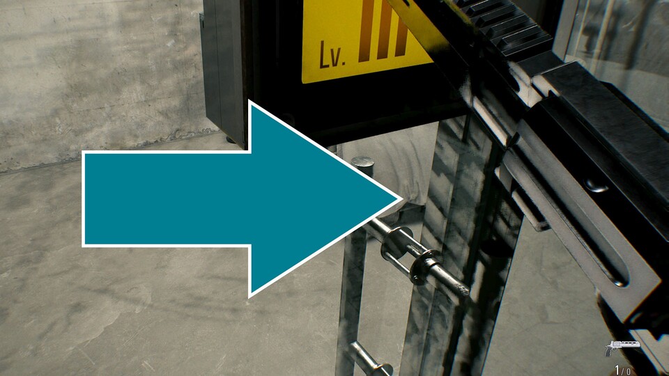 Über mehrere Frames hinweig ist das Ghosting im Metall zu erkennen.