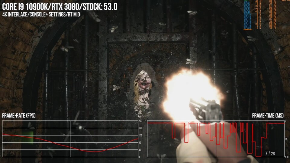 In der PC-Version von Resident Evil Village war der Kopierschutz so verkorkst, dass das Spiel extrem häufig ins Stottern geriet. (Bildquelle: Digital Foundry)