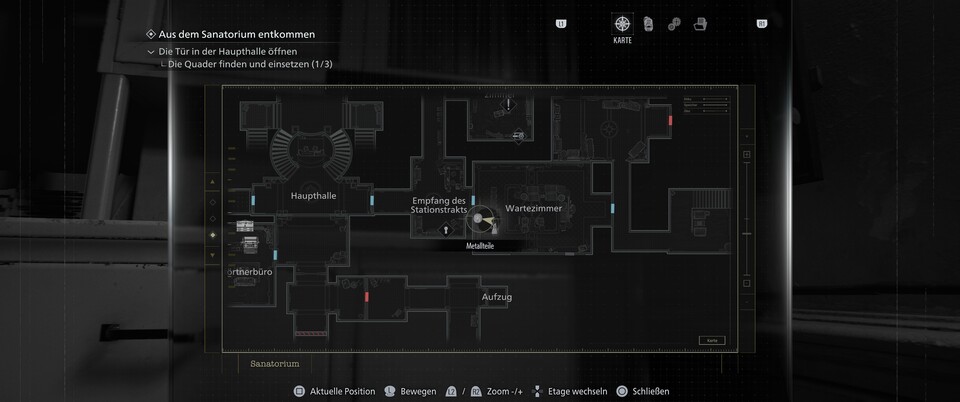 An die Münze im Tresor kommt ihr nur heran, wenn ihr den Zombie direkt vor der Theke ausschaltet.