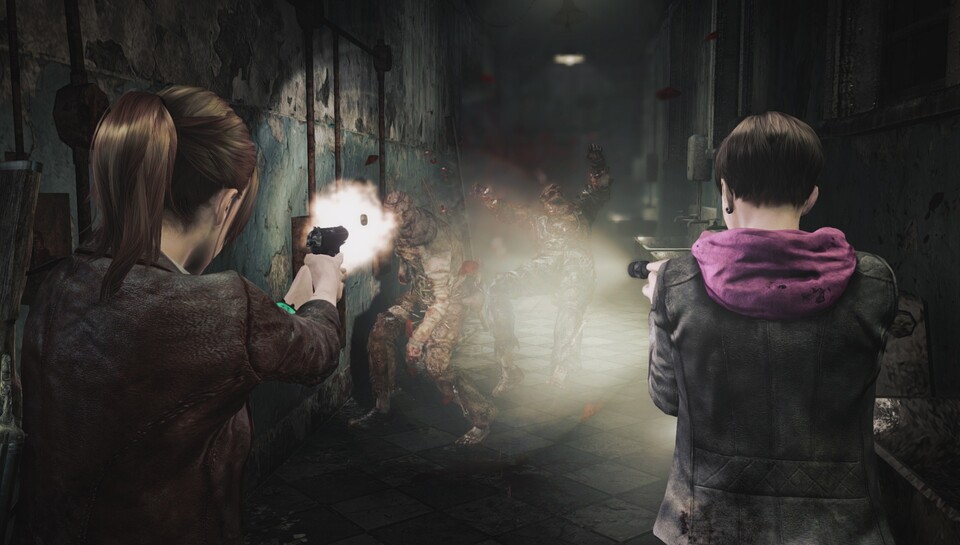 Die neuen Screenshots von Resident Evil Revelations 2 zeigen unter anderem einige der düsteren Schauplätze des Horrorspiels.