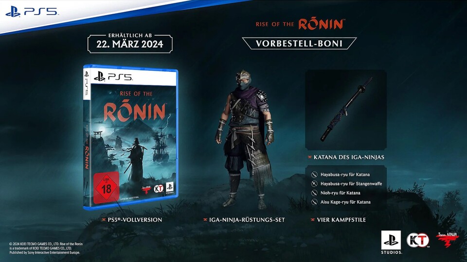 Es bleibt nicht mehr viel Zeit, um die Preorder-Boni von Rise of the Ronin abzustauben.