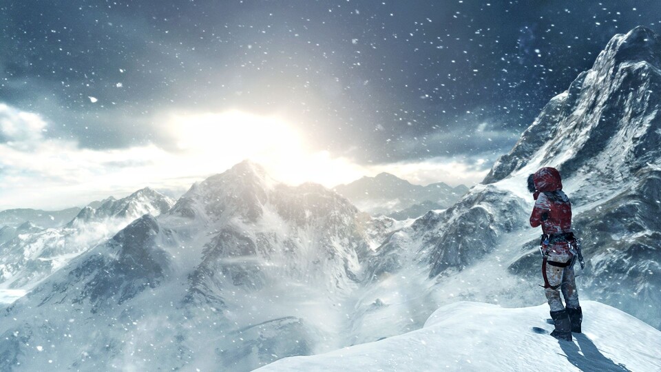 Zu Spielbeginn geht es für Lara ab in die schneebedeckte sibirische Wildnis.