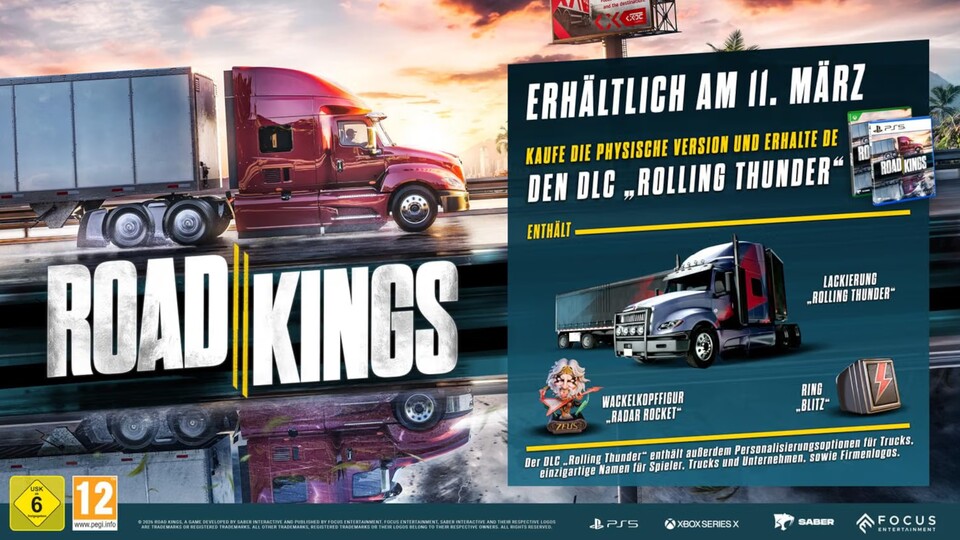Hier sehr ihr den Vorbesteller-Bonus der physischen Version von Road Kings.