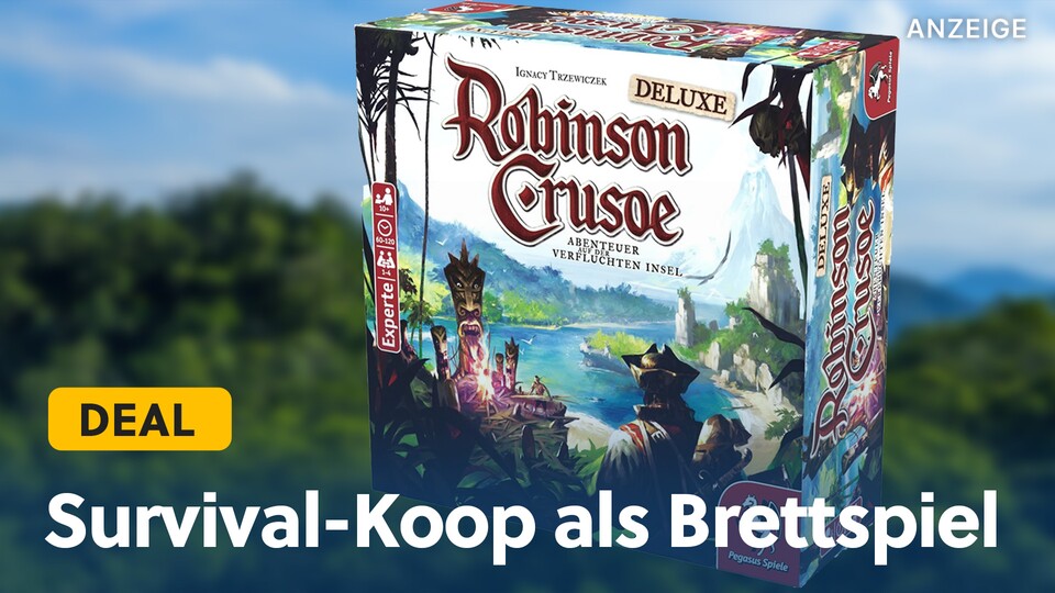 Wer von einem Brettspiel mal so richtig gefordert werden will, der wird mit der Deluxe-Version von Robinson Crusoe sehr glücklich werden.