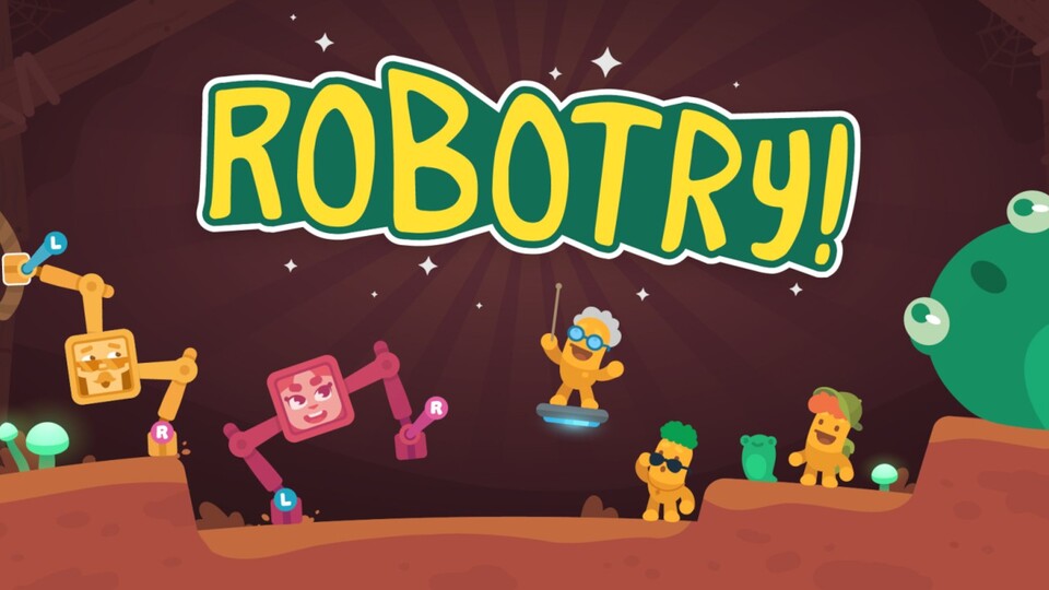 Robotry! ist ein bunter Platformer mit ungewöhnlicher Spielmechanik.