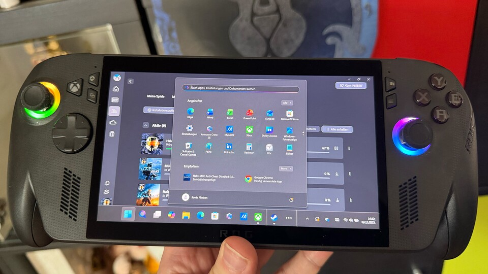 Auf dem ROG Xbox Ally X findet ihr ein ganz normales Windows 11, das sich aber sehr gut dort bedienen lässt.
