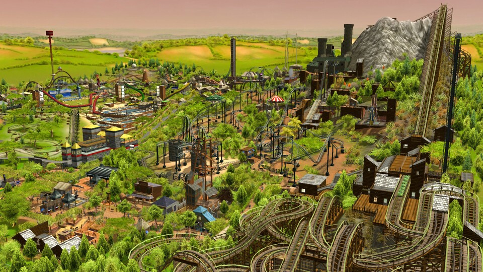 In RollerCoaster Tycoon 3 erschafft ihr euren eigenen Vergnügungspark mit spektakulären Achterbahnen.