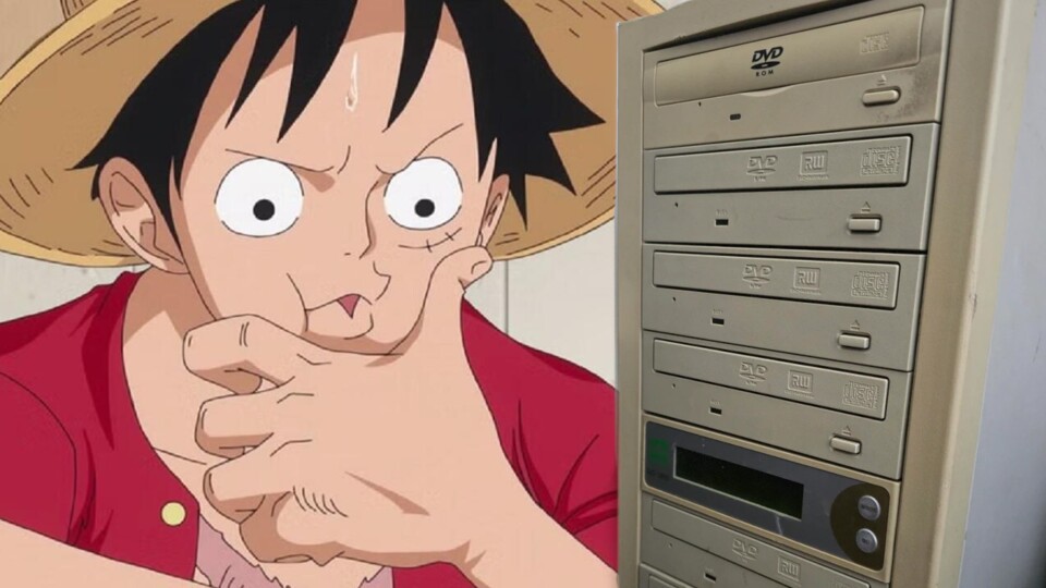 Was tun mit so vielen Laufwerken? Piraten haben eine Idee. (Bild: © Reddit No_Magician7465 + © Eiichiro Oda, Shueisha Toei Animation)