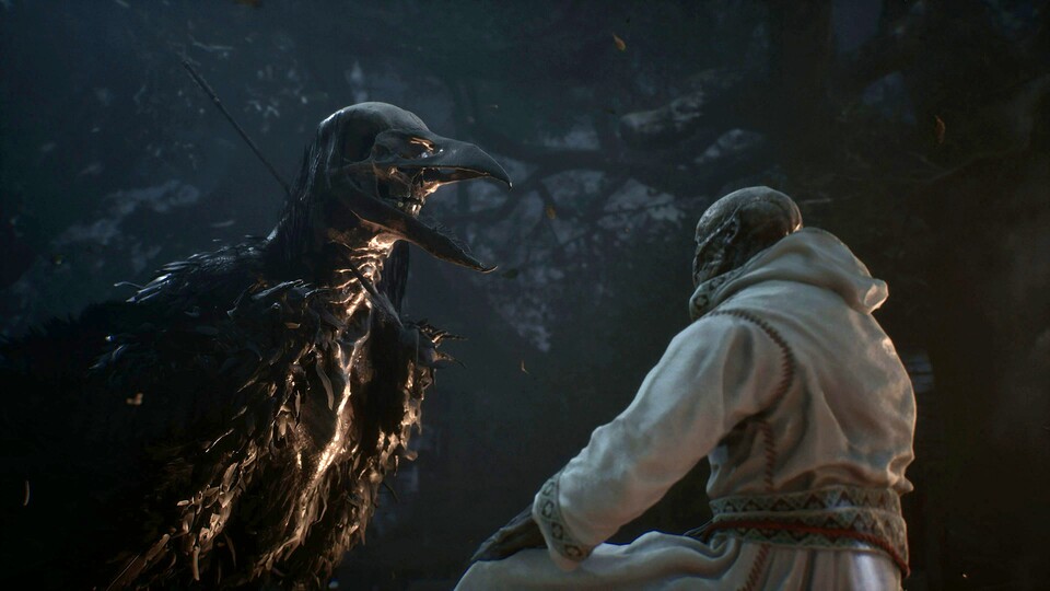 Kann ein Vogel eigentlich noch mehr Tod ausstrahlen? Das setzt die Stimmung von Mortal Shell 2 im Grunde perfekt, da es nur selten mal aufheiternde Momente gibt.