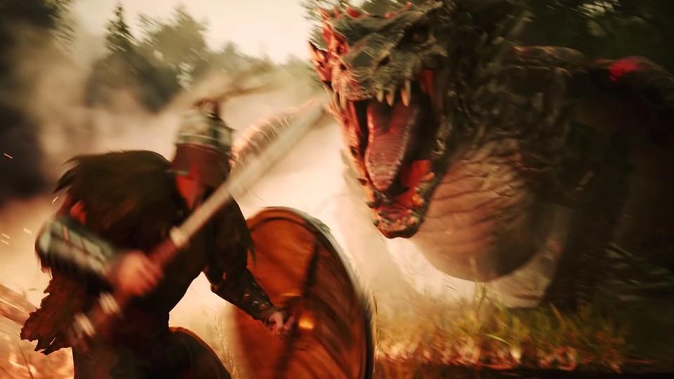 Rune (2) - Gameplay-Trailer zeigt gewaltigen Drachen + nennt Early-Access-Termin
