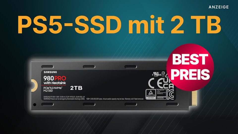 Mit myMediaMarkt oder Saturn Card könnt ihr euch die PS5-SSD Samsung 980 Pro mit 2 TB jetzt zum Toppreis holen.