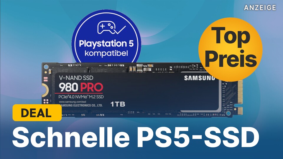 Mit einem Gutscheincode bekommt ihr die beliebte PS5-SSD Samsung 980 Pro jetzt zum Schnäppchenpreis.
