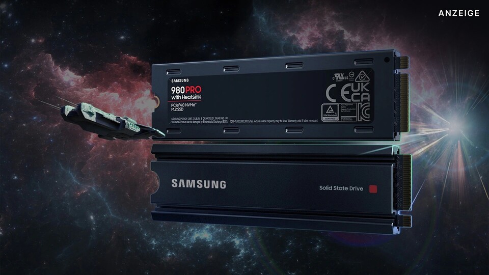 Die Samsung 980 Pro ist dank hoher Geschwindigkeit und Heatsink perfekt für die PS5 geeignet.