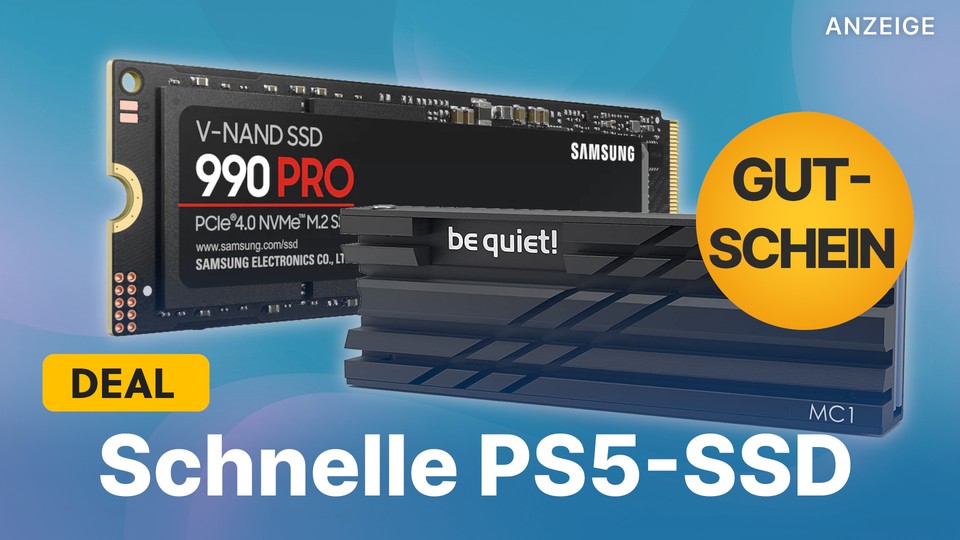 Die Samsung 990 Pro ist eine der besten PS5-SSDs und jetzt durch einen Gutscheincode günstig zu haben.
