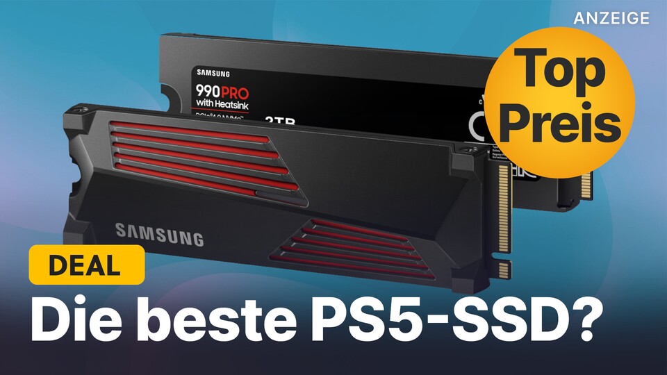 Durch den neuen MediaMarkt-Sale könnt ihr die PS5-SSD Samsung 990 Pro mit 2TB und Heatsink jetzt zum Top-Preis abstauben!