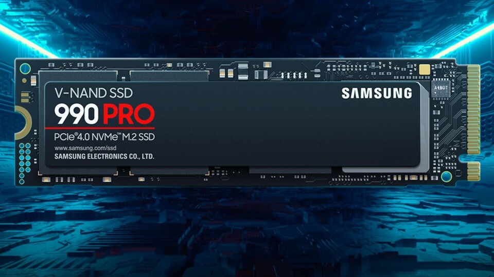 Mit einer Lesegeschwindigkeit von bis zu 7.450 MBs gehört die Samsung 990 Pro zu den schnellsten NVMe SSDs für PS5.