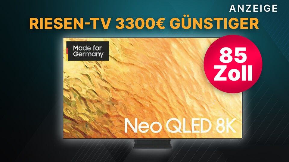 Groß, größer, dieser Samsung Neo QLED 8K-TV.