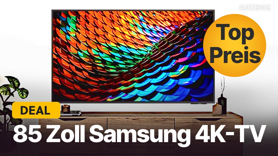 Gerade könnt ihr einen 85 Zoll großen Samsung 4K-Fernseher zum halben Preis abstauben.