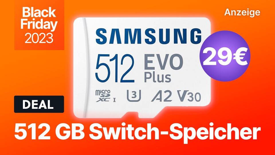 Mit der Samsung Evo Plus gibts jetzt eine schnelle microSD für Switch zum Schnäppchenpreis.