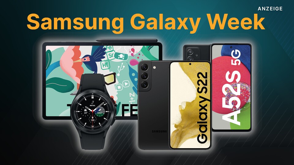 In der Samsung Galaxy Week könnt ihr neben Handys auch Tablets und Smartwatches günstiger bekommen.