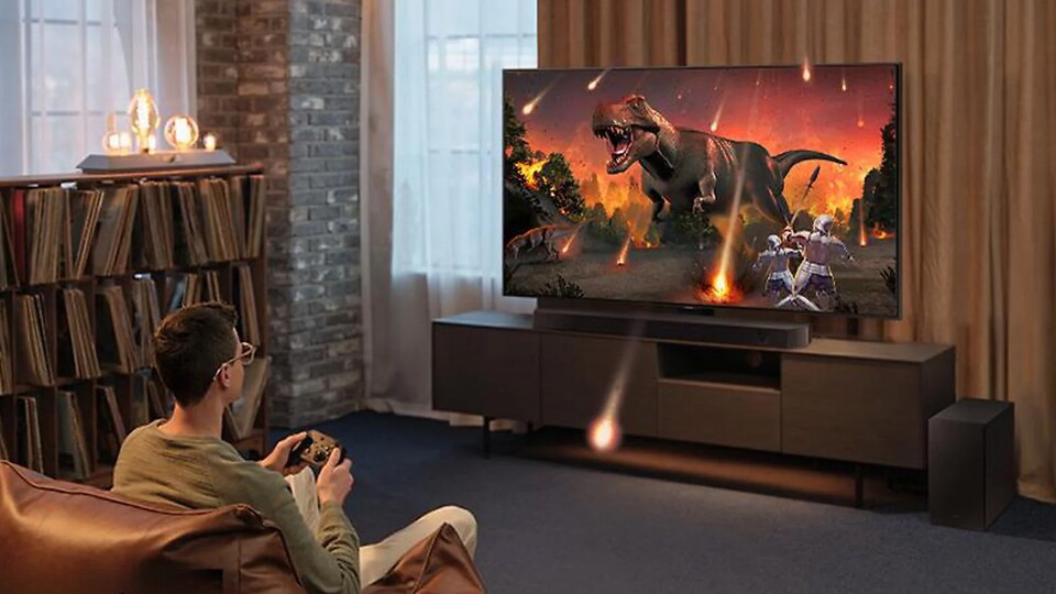 Die Soundbar verfügt auch über einen speziellen Gaming-Modus für extra dynamischen Sound.