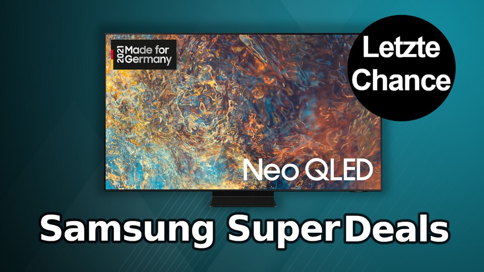 Nur noch heute gibt es in den Samsung SuperDeals bis zu 1.500 Euro Cashback beim Kauf eines Samsung-Fernsehers.