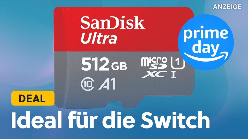 SanDisk Ultra MicroSD Day 512GB am für Switch zum geschenkt! fast Nintendo Prime Rausschmiss-Preis