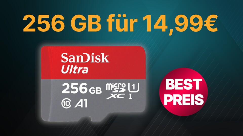 Die Switch-kompatible Speicherkarte SanDisk Ultra mit 256 GB gibt es bei Otto nur heute sehr günstig im Angebot.