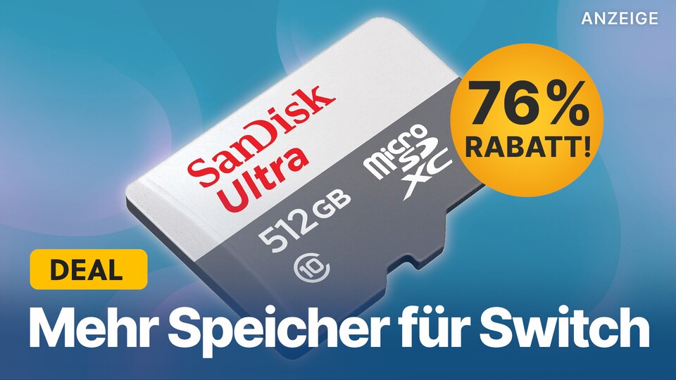 Bei MediaMarkt gibt jetzt eine 512 GB große Speicherkarte für Nintendo Switch zum Schnäppchenpreis.