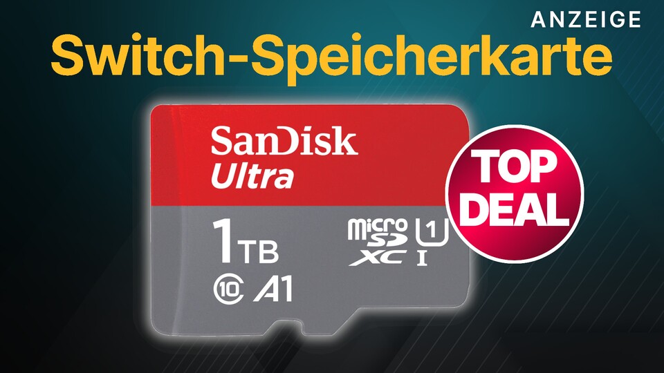 Mit der SanDisk Ultra MicroSD 1 TB könnt ihr jetzt günstig den Speicher eurer Nintendo Switch oder eures Steam Decks beträchtlich erweitern.