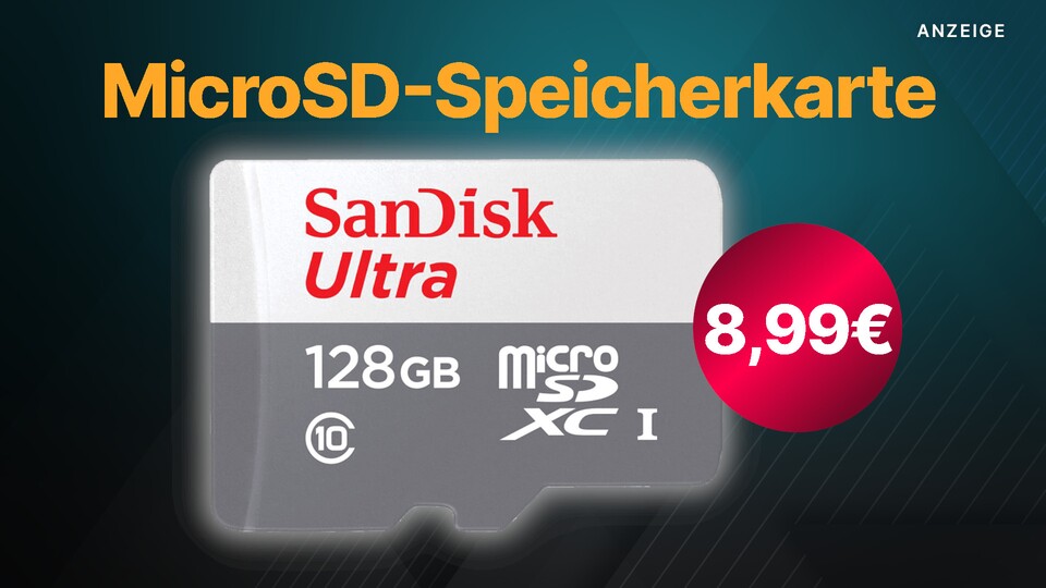 Die Switch-kompatible SanDisk Ultra MicroSD-Speicherkarte bekommt ihr bei Saturn gerade sowieso schon günstig, durch die Card Days gibt es Extra-Rabatt.