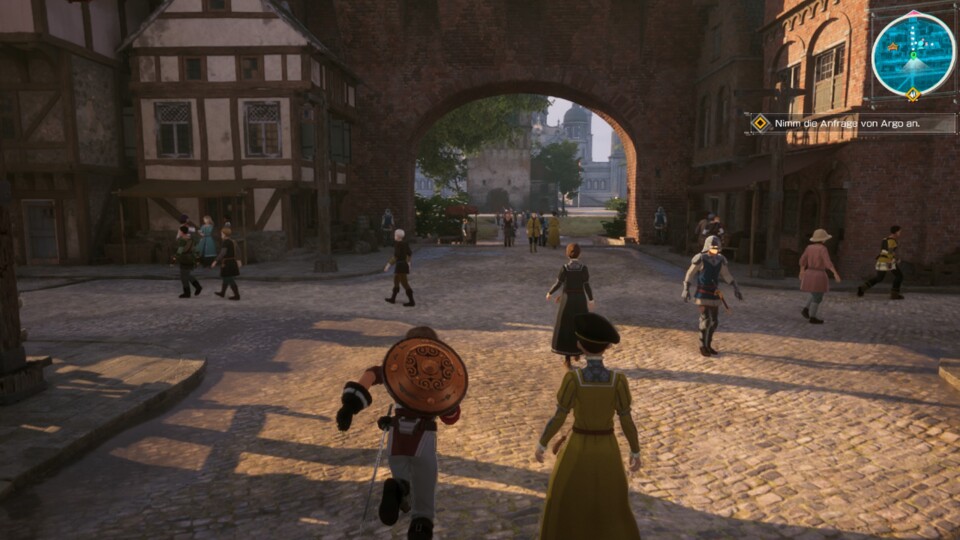 In der Stadt laufen NPCs rum. (© Reki Kawahara Bandai Namco)