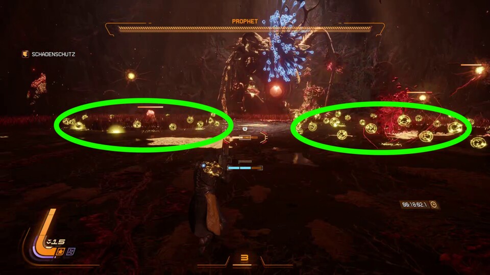 Die kleinen Geschütztürme müssen direkt weg. Zum Glück halten die kaum etwas aus und sind schnell beseitigt.