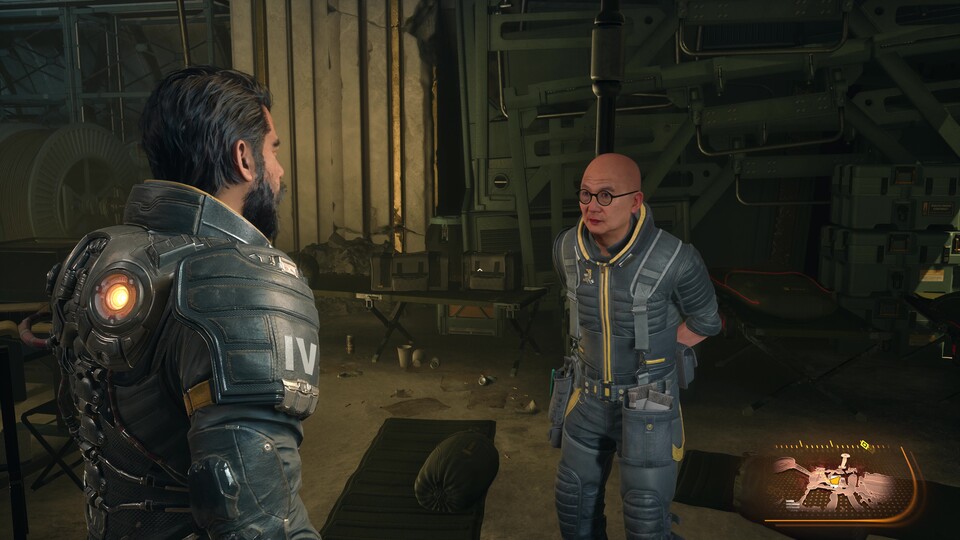 Im Hub sprecht ihr mit euren Crew-Mitgliedern und treibt die Story voran.