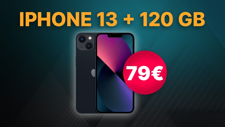 Das iPhone 13 gibts jetzt im Top-Tarif von MediaMarkt und O2 für nur 49 Euro - 120 GB LTE und Flat inklusive!