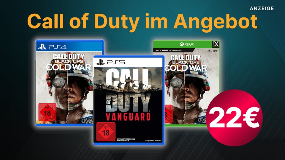 Bei Saturn gibt es gerade Call-of-Duty-Spiele günstig im Angebot, vor allem die PS5-Version von Vanguard bekommt ihr zum Toppreis.