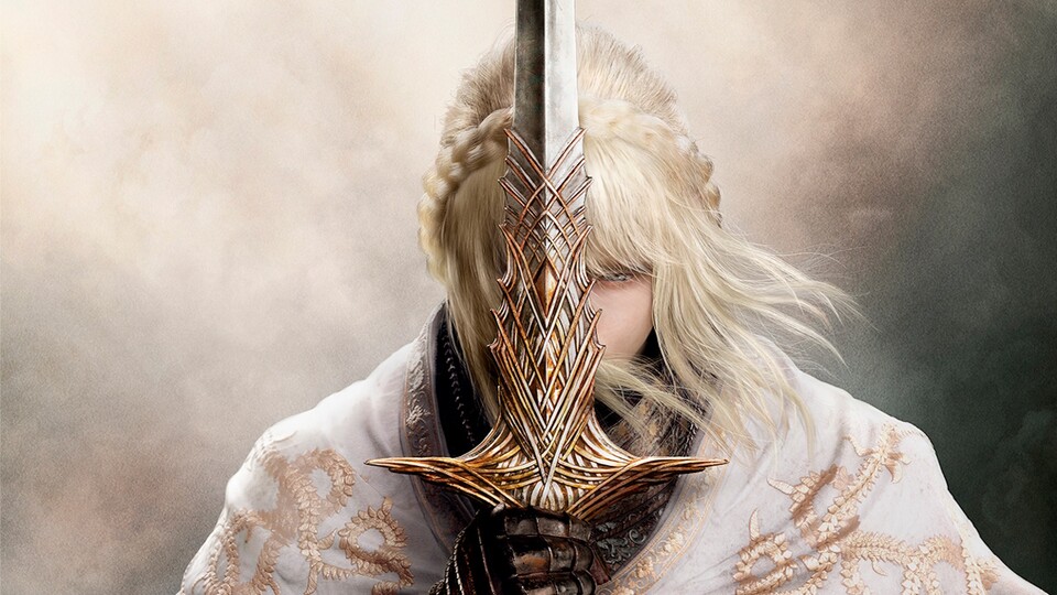 Das ist ein Ausschnitt des Artworks, der die neue Figur zeigt mit ihren blonden Haaren und dem beeindruckenden Schwert zeigt.