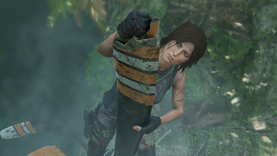 Egal, ob sie Flugzeugteile abmontiert oder mit Söldnern kämpft: Laras Animationen sind authentisch.