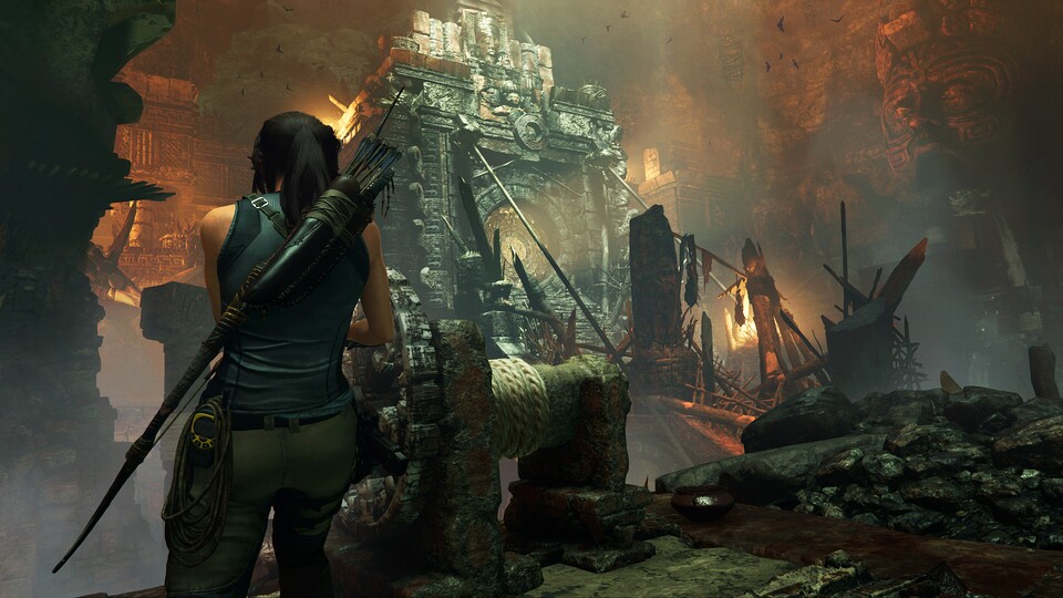 Die Gräber in Shadow of the Tomb Raider leben von einem unterhaltsamen Mix aus Puzzles und Kletterei. 